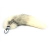 Cross Fox Tail Metal Anal Plug Toy