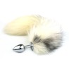 Cross Fox Tail Metal Anal Plug Toy