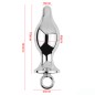 Aluminium Metal Solid Anal Plug - Silver