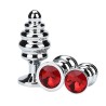 Thread Metal Plated Jeweled Butt Plug
