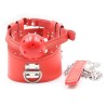 D-Ring Leather Collar With Ball Gag