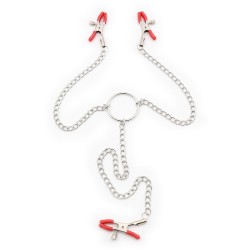 Nipple Clamps and Clit Clamp with Chain
