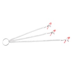Nipple Clamps and Clit Clamp with Chain