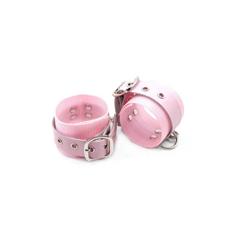 Double Nail Row Nylon Bondag Cuffs