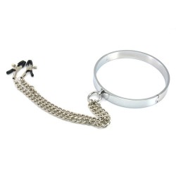 Chrome Collar with Nipple Clamps