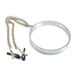 Chrome Collar with Nipple Clamps