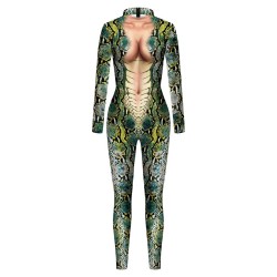 Snake Pattern 3D Digital Printing Cosplay Clothing