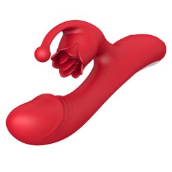 Rose Clit Stimulation Rabbit Vibrator