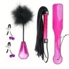 Patent Leather BDSM Kit - 4 pcs