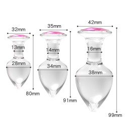Diamond Glass Butt Plug