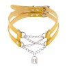 Double Lock Pendant Necklace