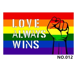 D700 Love &amp; Peace Gay Pride Flag