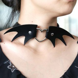 Wing Little Devil PU Collar