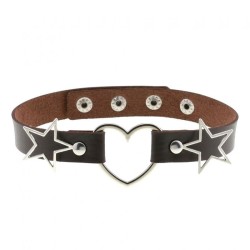 Heart Collar with Pentagram