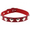 Love Heart Rivets Collar