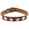 Love Heart Rivets Collar