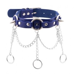 Punk Circle Spikes Collar