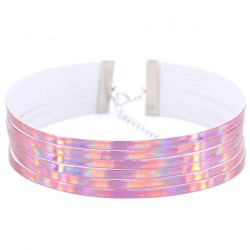 Gothic Necklace 6 Layers Collar - Laser