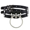 Punk Gothic Two Line Choker Neck Ring