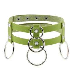 Double Row Circle Choker Necklace