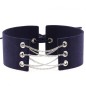 Coral Fleece Binding Collar - Silver