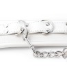 Soft Leather Elastic Sponge Cuffs - Lock