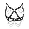 Steam Punk Leather Bikini Bra Chain