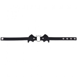 Bat Vampire Leather Collar