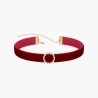 N324 Pearl Circle Velvet Collar