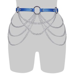 Cross Chain Tassel O Ring Waist Belt