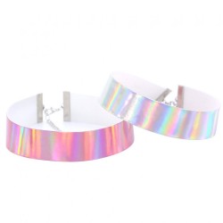 Flocked Webbing Choker - Laser