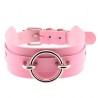 Silver O-Ring Punk Collar