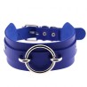 Silver O-Ring Punk Collar