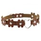 Flower PU Leather Heart Collar