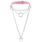 Chain Lock Pendant Ring Collar