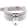 Silver Heart Lock Neck Necklace
