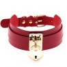 Golden Heart Lock Neck Necklace