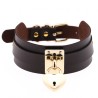 Golden Heart Lock Neck Necklace