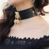 Golden Heart Lock Neck Necklace