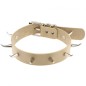 Spiked Rivet Leather Collar