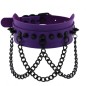 Spikes Collar With Black Chain