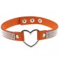 Metal Heart Collar With Diamond