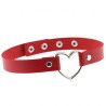 Metal Heart Collar - 4 Snap