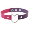 Double Color Metal Heart Collar Double Color Metal Heart Collar