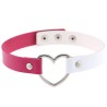 Double Color Metal Heart Collar Double Color Metal Heart Collar