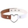 Double Color Metal Heart Collar Double Color Metal Heart Collar