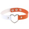 Double Color Metal Heart Collar Double Color Metal Heart Collar