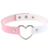 Double Color Metal Heart Collar Double Color Metal Heart Collar