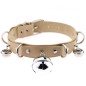 D Ring Punk Collar With Bell