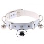 D Ring Punk Collar With Bell